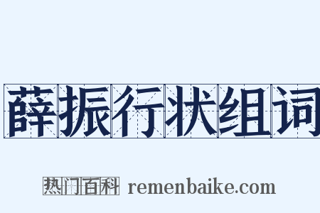 薛振行状组词是什么意思的图片